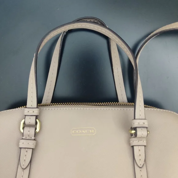 *Coach Peyton Bennett Mini Tan Leather Satchel - Picture 11 of 14